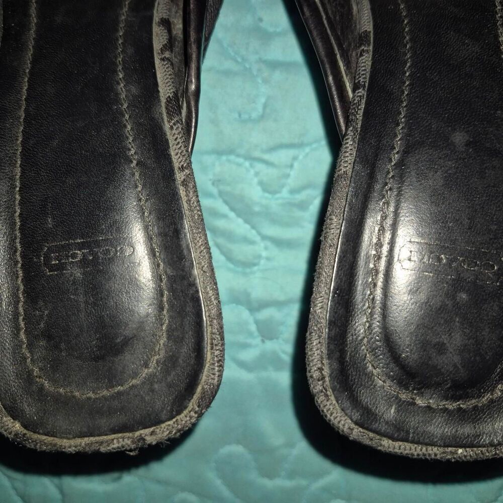 Coach Women's Black Mules - Picture 5 of 7